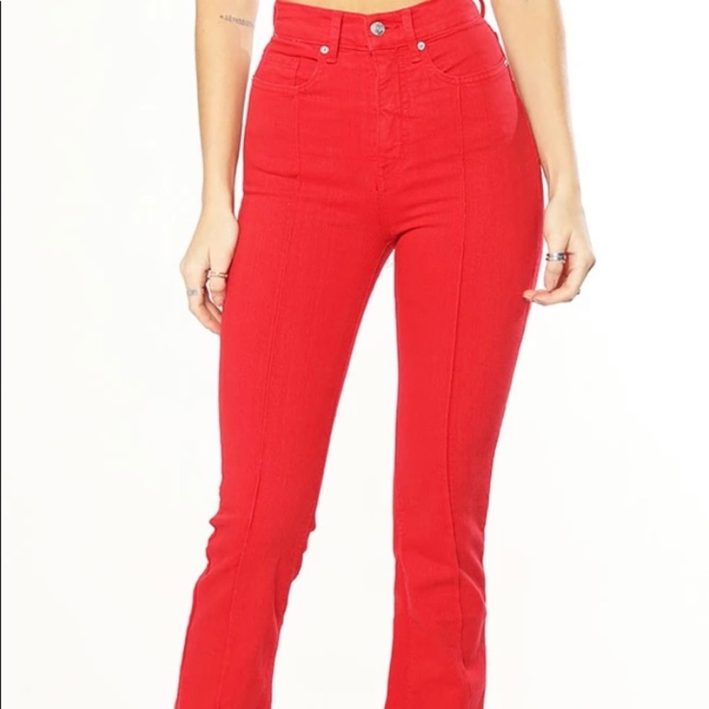 VENUS FLARES /MARS BAR iconic star jeans of the 70s. Super high waisted & fitted